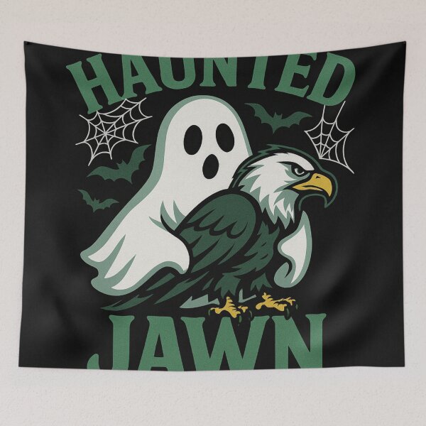 Item preview, Haunted JAWN – Philly Eagles Green Halloween Design designed and sold by SpeedyJawn.