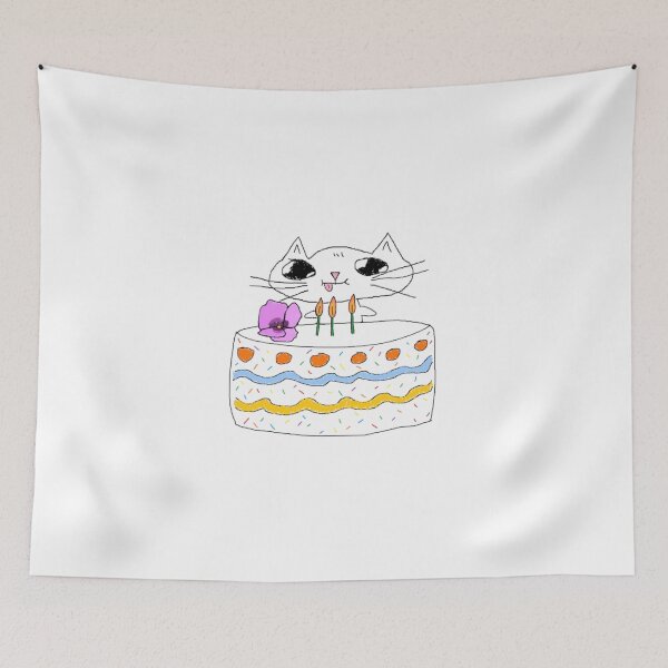 Item preview, birthday cat designed and sold by eefsillyart.