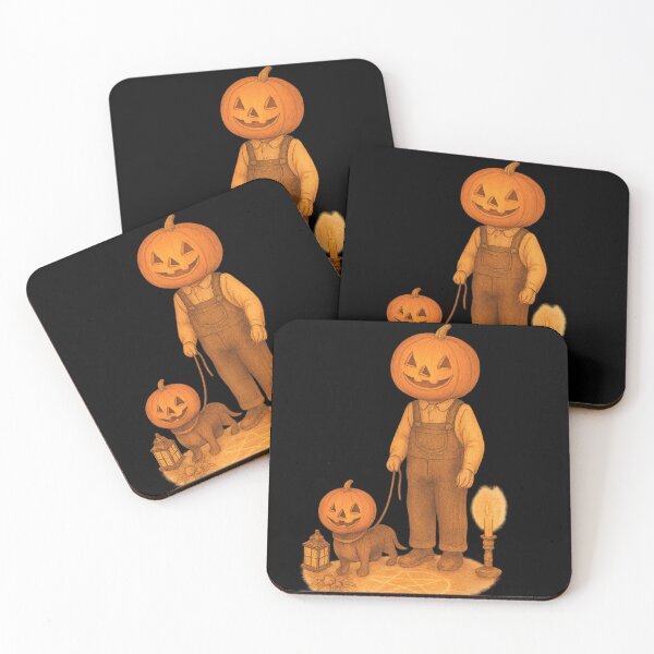 Item preview, Jack-O'-Lantern Man and His Pumpkin Dog designed and sold by GorinART.
