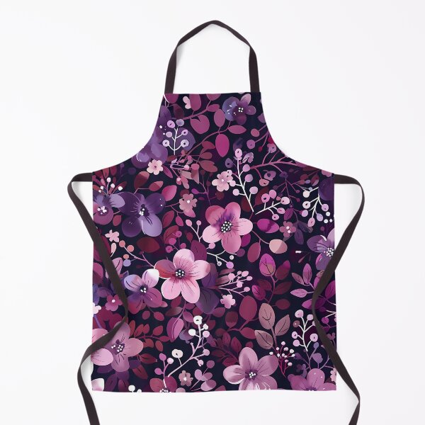 Item preview, Black purple floral pattern - whimsigoth cottagecore aesthetic  designed and sold by cocomelon168.