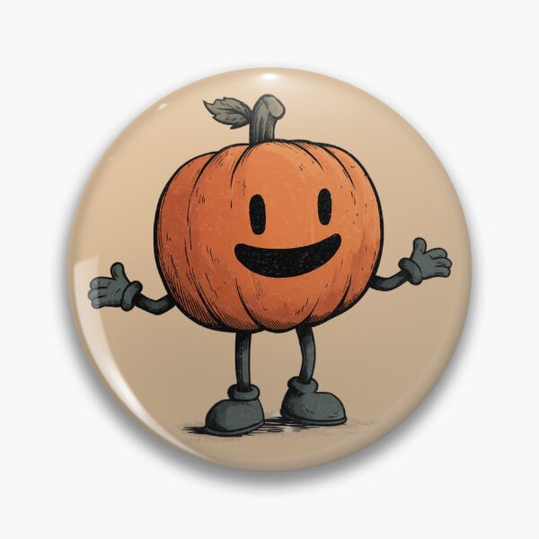 Item preview, Grinning Pumpkin – Vintage Halloween Cartoon designed and sold by Meiersbeste.