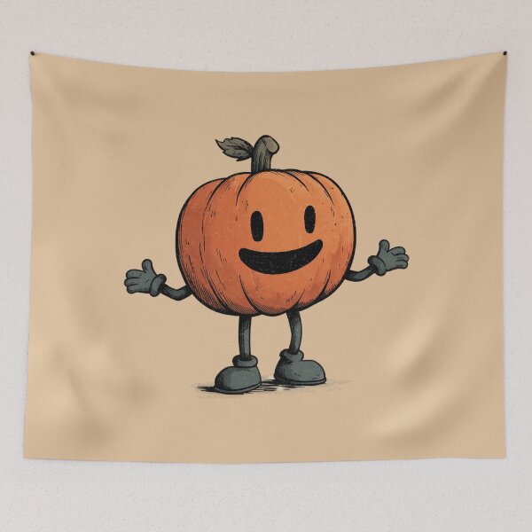 Item preview, Grinning Pumpkin – Vintage Halloween Cartoon designed and sold by Meiersbeste.