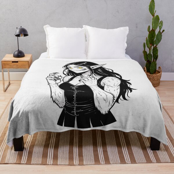 Item preview,  Werewolf girl posing hand drawn illustration designed and sold by Vintage Designs +.