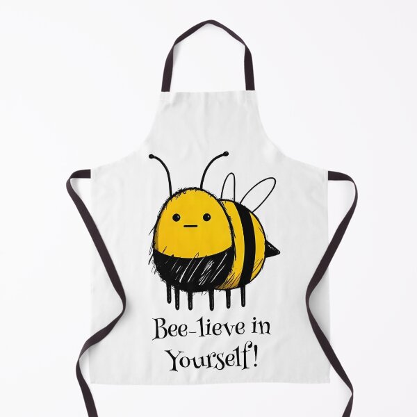 Item preview, Bee-lieve in Yourself – Cute Doodle Bumblebee Illustration designed and sold by Sandy's Cheeky Studio.