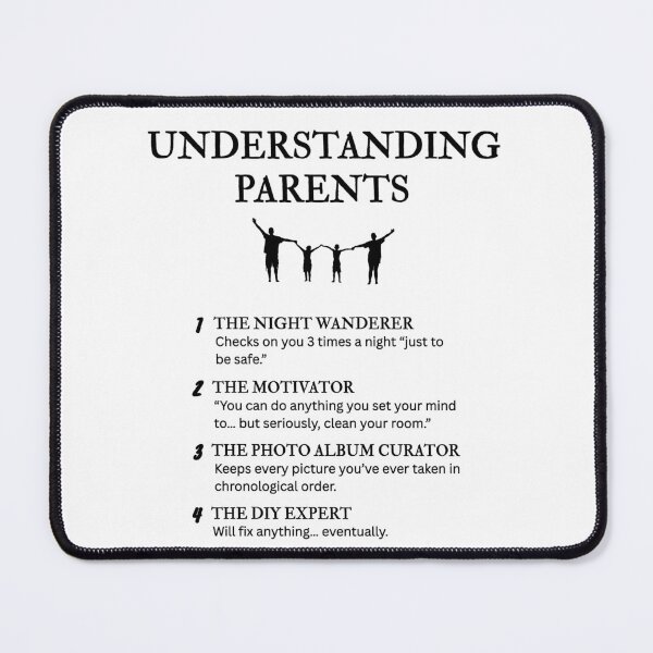 Item preview, The Many Types of Parents – Relatable Family Comedy designed and sold by PsyFlow35.