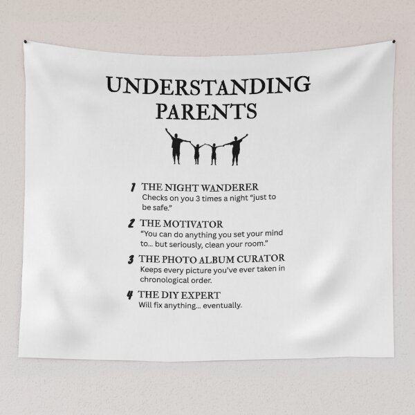 Item preview, The Many Types of Parents – Relatable Family Comedy designed and sold by PsyFlow35.