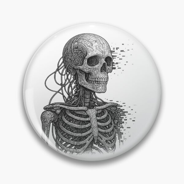 Artikelvorschau, Cyberpunk-Skelett entworfen und verkauft von Retrics Studio.
