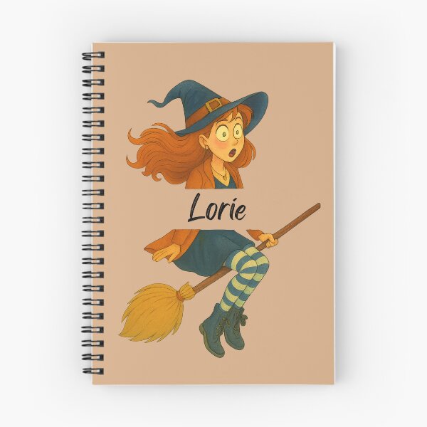 Item preview, Lorie Name Customized Halloween Cute Witch designed and sold by Our Bible Journey.