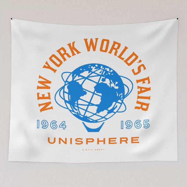 Item preview, 1964-65 New York World's Fair - Unisphere with Years (Orange and Blue) designed and sold by deadmansupplyco.
