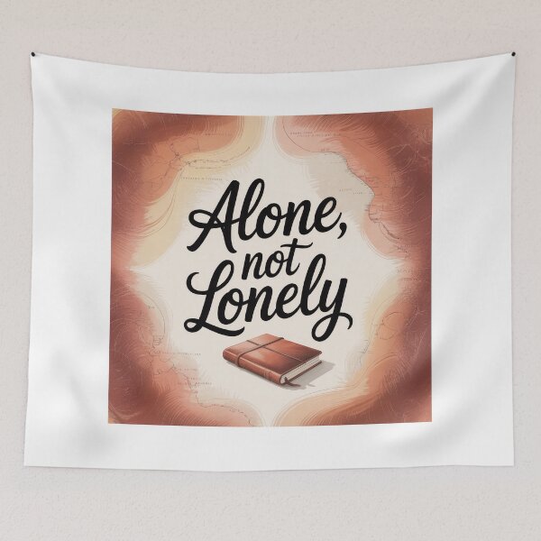 Item preview, Alone, but not lonely – Minimalist design for solo women who go on a journey of discovery designed and sold by pod24.