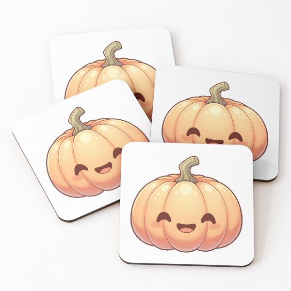 Item preview, Cute kawaii chibi pumpkin illustration for Halloween autumn designed and sold by DesignArtFull.