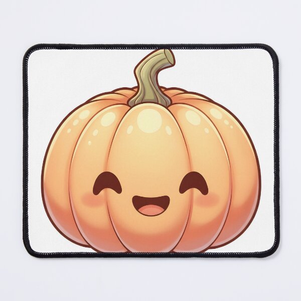 Item preview, Cute kawaii chibi pumpkin illustration for Halloween autumn designed and sold by DesignArtFull.