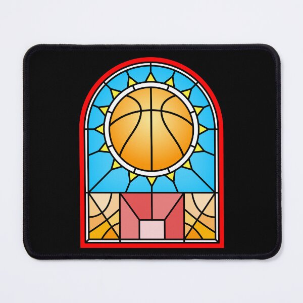 Item preview, Church of Basketball | Stained Glass Window Design designed and sold by Slam-Dunkan.
