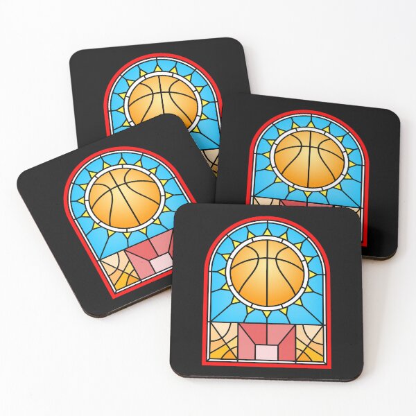 Item preview, Church of Basketball | Stained Glass Window Design designed and sold by Slam-Dunkan.