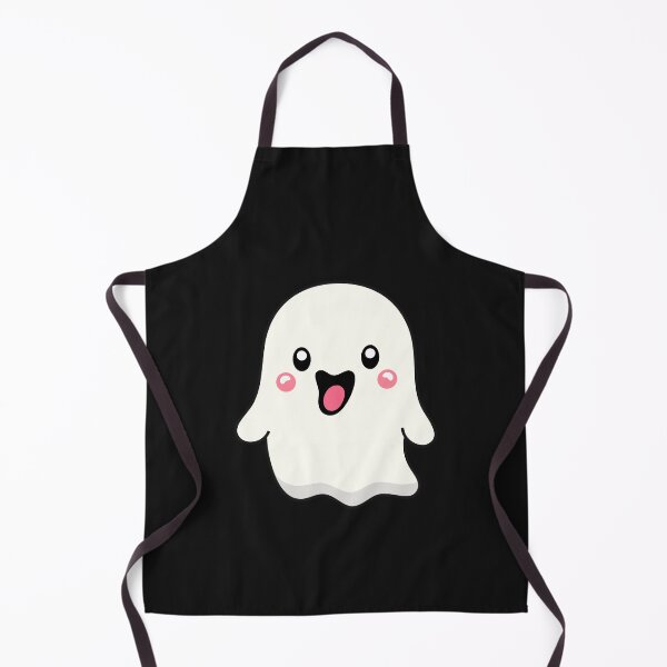 Item preview, Cute and Adorable Happy Kawaii Halloween Laughing GHOST designed and sold by DibujandoPorfa.