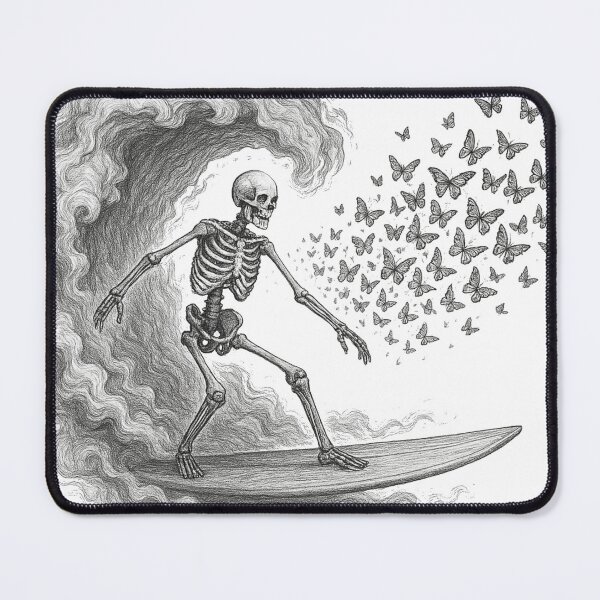 Item preview, Skeleton Surfer designed and sold by Retrics Studio.
