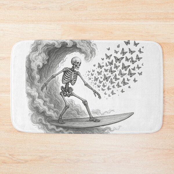 Item preview, Skeleton Surfer designed and sold by Retrics Studio.