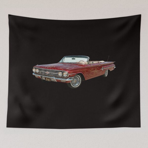 Item preview, 1960 Impala Convertible – Classic Red Lowrider designed and sold by Tatko Designs.