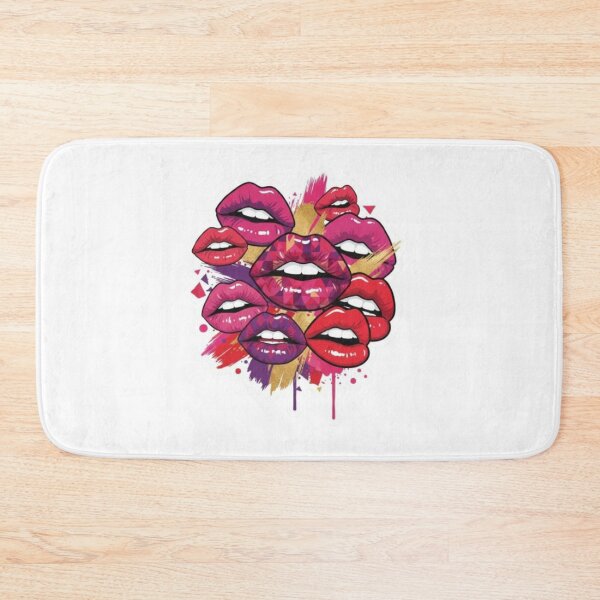 Item preview, Pop Art Lips – Colorful Kiss Mouth Design | Bold Streetwear Fashion Sticker & T-Shirt | Vibrant Abstract Lip Art for Trendy Lovers designed and sold by Gurjeetpixelart.