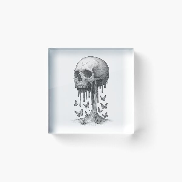 Item preview, Melting Skull designed and sold by Retrics Studio.