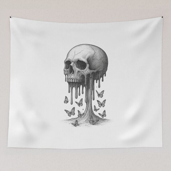 Item preview, Melting Skull designed and sold by Retrics Studio.