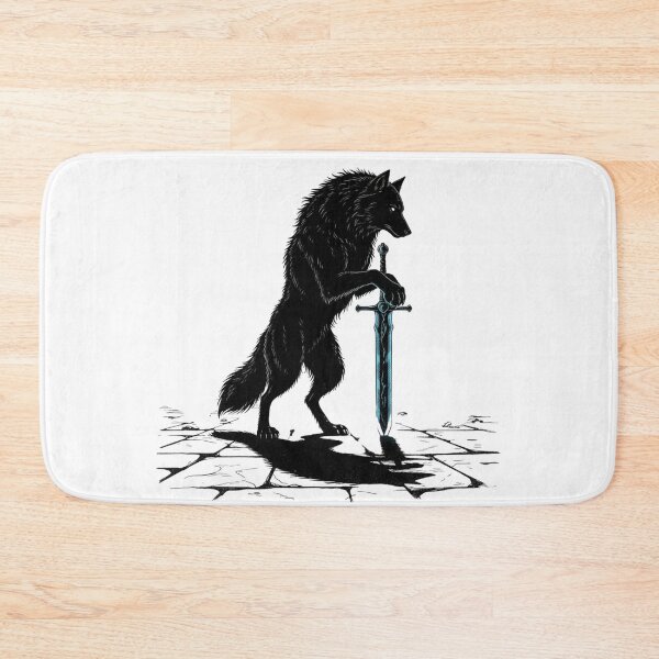 Item preview, Great Grey Wolf Sif Dark Souls Silhouette T-Shirt designed and sold by GeniePixel.