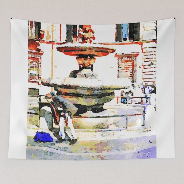 Item preview, Roma: hombre sentado debajo de la fuente designed and sold by Giuseppe Cocco.