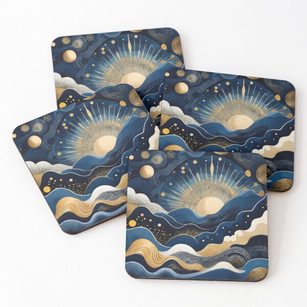 Item preview, Abstract Landscape with Sunrise designed and sold by Vicky Brago-Mitchell®.