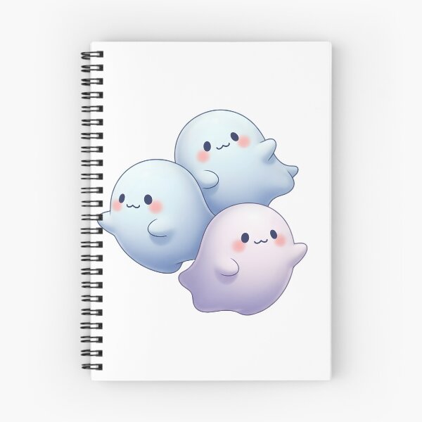 Item preview, Cute kawaii ghost trio pastel Halloween design designed and sold by DesignArtFull.