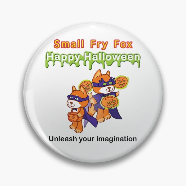Item preview, Small Fry Fox - Happy Halloween in costum and in their imagination Character Art designed and sold by key-creations.
