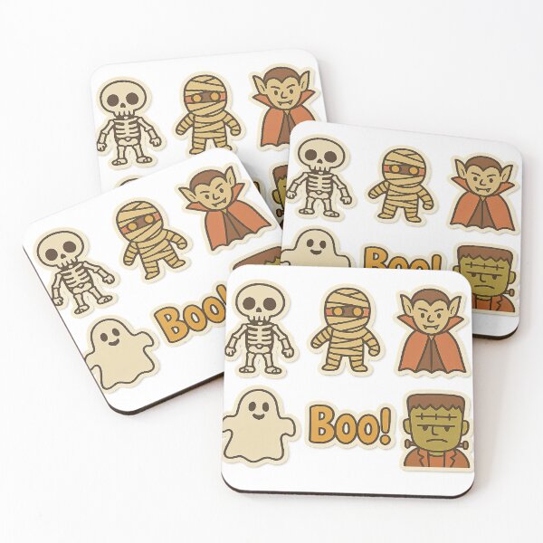 Item preview, Halloween Animated illustration character set isolated on transparent background, AI generated designed and sold by dvoevnore.