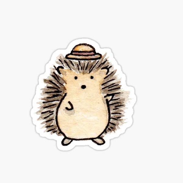 happy hedgehog Sticker
