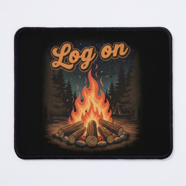 Item preview, Camping Log On designed and sold by DemureArtsy.