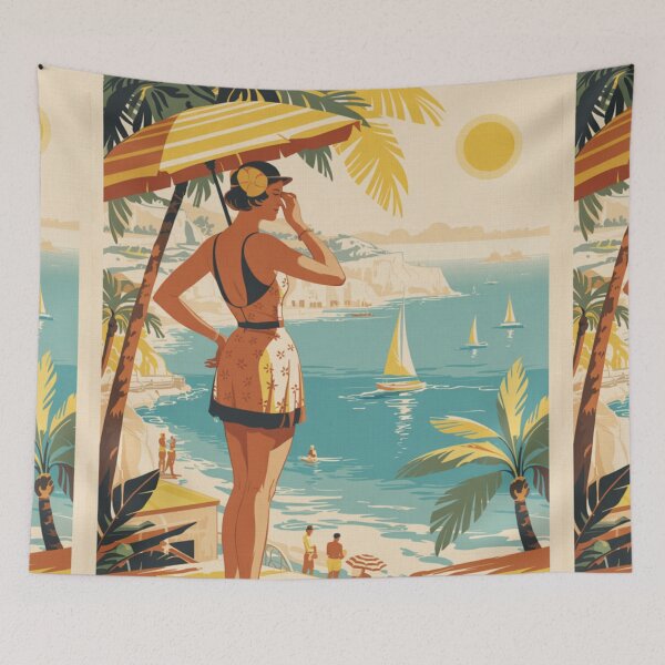 Item preview, French Travel Poster - Coastal  designed and sold by CARRAANN.