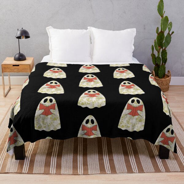 Item preview, Ghost August Reading A Book With black background designed and sold by missmann.