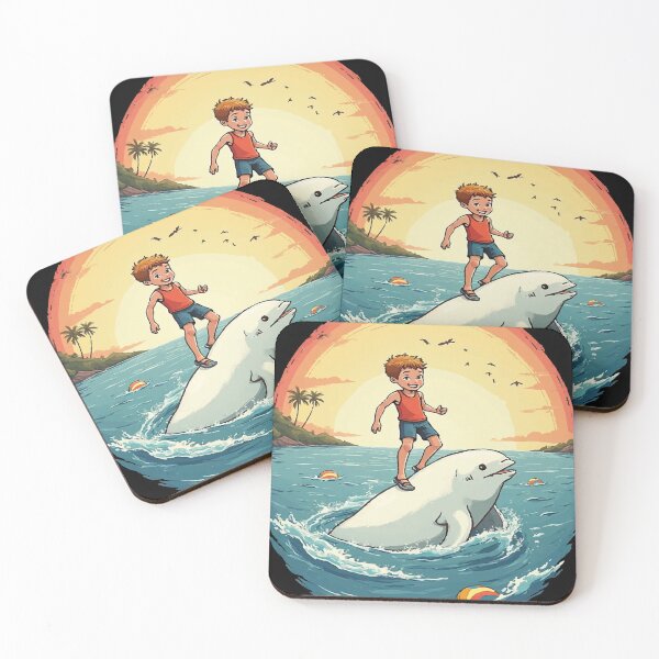 Item preview, Enchanted Beach - Dolphin Friend designed and sold by DesignerKha.