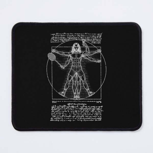 Item preview, Badminton Player Vitruvian Man Leonardo Da Vinci Shuttlecock designed and sold by GrandeDuc.