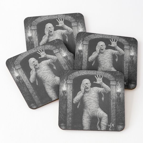 Item preview, Tripping Mummy – Vintage Halloween Horror Snapshot designed and sold by Absurd Cult Co..