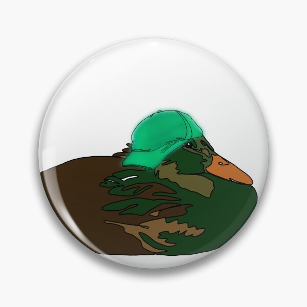 Item preview, Super Cool Duck in Backwards Teal Ball Cap - animalzinhats  designed and sold by Ashley’sAnimalz.