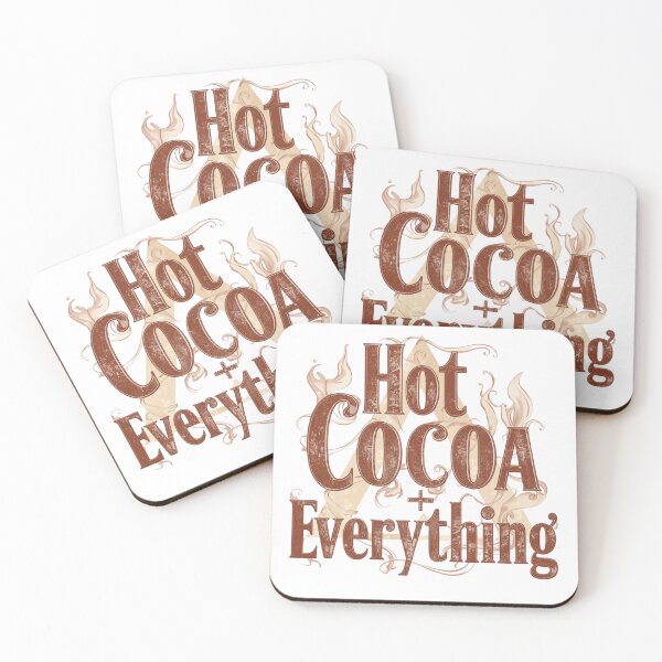 Item preview, Hot Cocoa + Everything | Cozy Winter Drink Quote Minimal Design designed and sold by NiDoya.