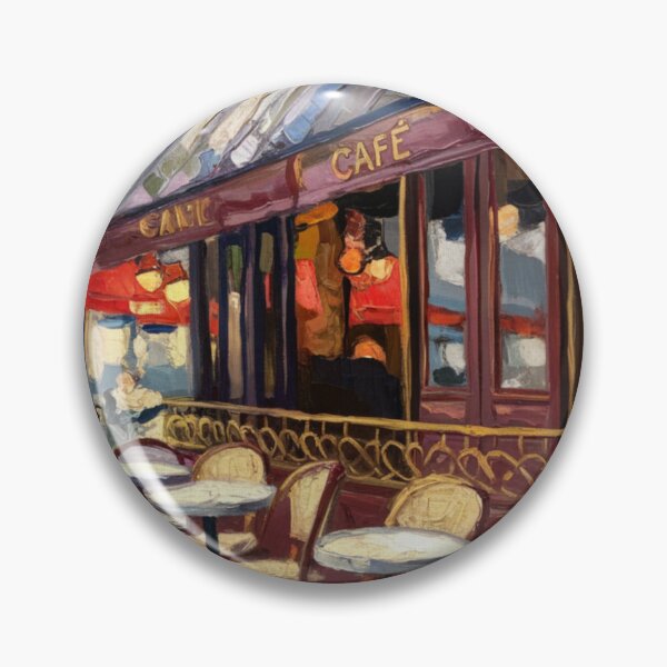 Item preview, French Cafe Terrace – Impressionist Painting  designed and sold by CARRAANN.