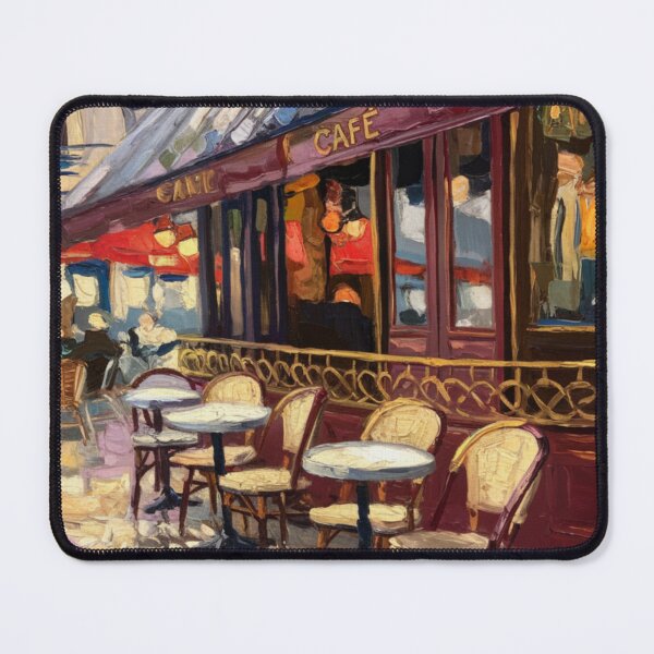 Item preview, French Cafe Terrace – Impressionist Painting  designed and sold by CARRAANN.