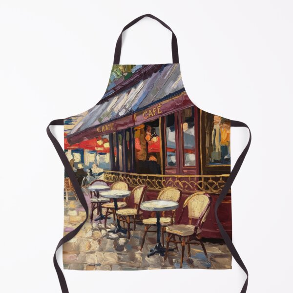 Item preview, French Cafe Terrace – Impressionist Painting designed and sold by CARRAANN.