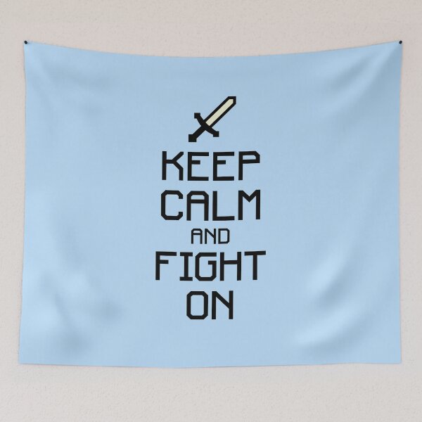 Item preview, Keep calm and fight on v.2 (black) designed and sold by hard2wear.