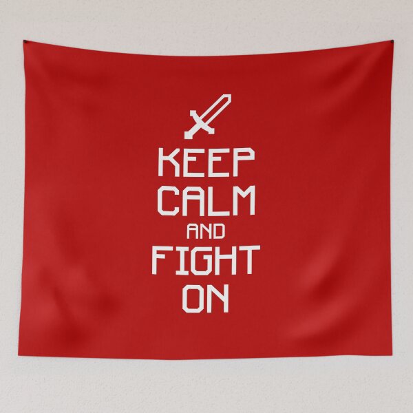 Item preview, Keep calm and fight on v.2 (white) designed and sold by hard2wear.