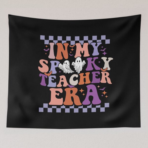 Item preview, In My Spooky Teacher Era Shirt – Retro Ghost Halloween Teacher Design designed and sold by Alluka Brand.