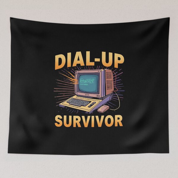 Item preview, Dial-up Survivor designed and sold by NicMacTees.