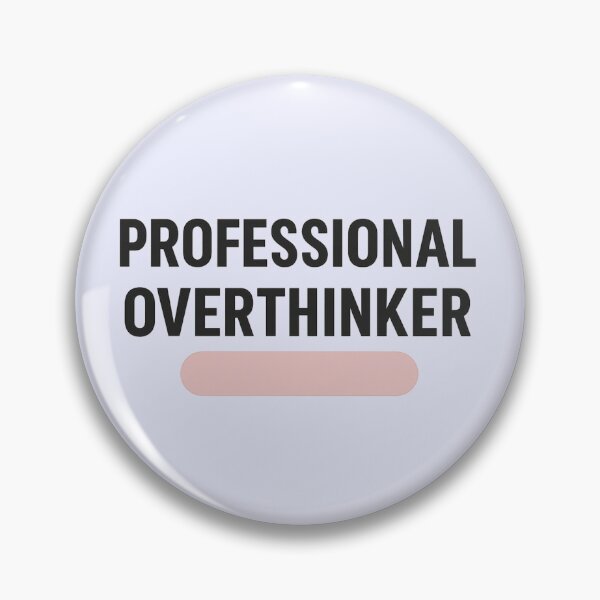 Item preview, Professional Overthinker | Relatable Minimal Typography Design designed and sold by Syrupulse.