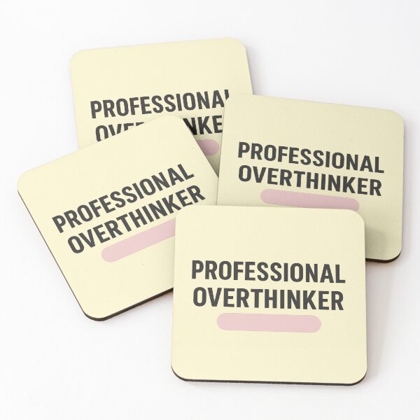 Item preview, Professional Overthinker | Relatable Minimal Typography Design designed and sold by Syrupulse.