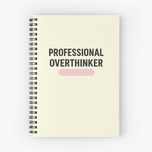 Item preview, Professional Overthinker | Relatable Minimal Typography Design designed and sold by Syrupulse.
